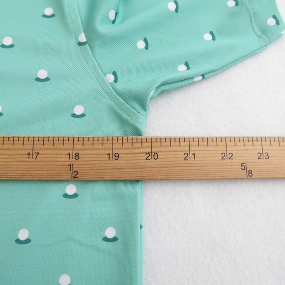 Bad Birdie Men's Pique Polo Aim Point Dusty Jade Green Golf Shirt Size Small - Picture 6 of 10